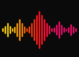 Poster - A vibrant soundwave visualization represents dynamic frequency symbolizing energy and innovation in a modern digital context