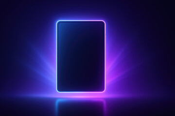 Poster - Innovation and technology converge in this sleek tablet design showcasing radiant light and subtle glow effects that emphasize modern digital advancement