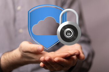 Aufkleber - Protecting your cloud data with robust security measures. Ensure safety and privacy.