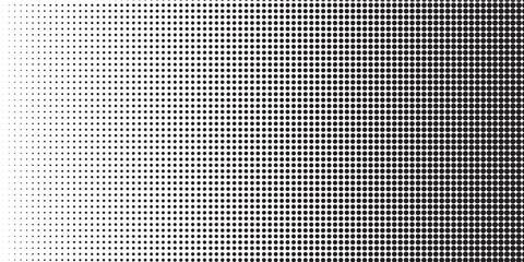 Poster - Dots halftone black pattern texture with technology digital background. Dots pop art comics