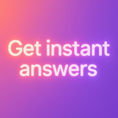 Poster - A simple message on colorful background that reads 