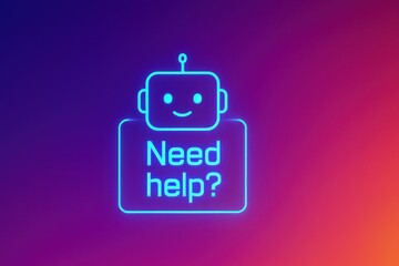 Poster - A friendly robot asks, 