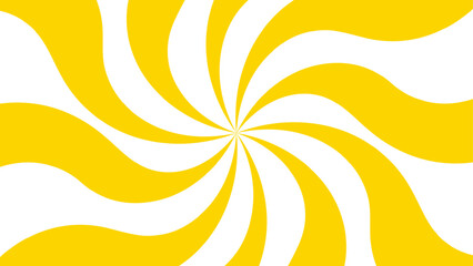 Poster - Abstract background with Classic vintage sun rays swirling pattern background. Vintage beam sunburst texture. Burst sunrise sunbeam element spiral striped sunray template. Yellow and white twisted