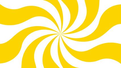 Poster - Abstract background with Classic vintage sun rays swirling pattern background. Vintage beam sunburst texture. Burst sunrise sunbeam element spiral striped sunray template. Yellow and white twisted