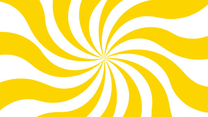 Poster - Abstract background with Classic vintage sun rays swirling pattern background. Vintage beam sunburst texture. Burst sunrise sunbeam element spiral striped sunray template. Yellow and white twisted