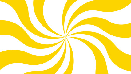 Poster - Abstract background with Classic vintage sun rays swirling pattern background. Vintage beam sunburst texture. Burst sunrise sunbeam element spiral striped sunray template. Yellow and white twisted