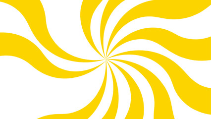 Poster - Abstract background with Classic vintage sun rays swirling pattern background. Vintage beam sunburst texture. Burst sunrise sunbeam element spiral striped sunray template. Yellow and white twisted