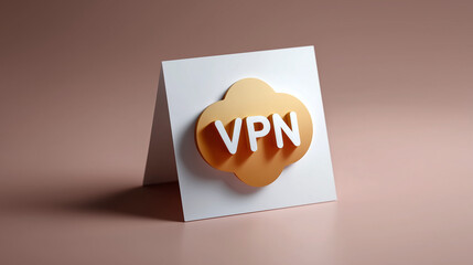 Poster - Creative VPN Logo Design for Secure Online Privacy and Data Protection in Modern Digital Environment