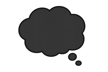 Aufkleber - Transparent thought bubble symbolizing mental processes, contemplation, and creative ideation against neutral backdrop
