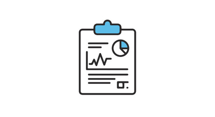 Poster - A medical clipboard with graphs and charts is displayed against a clean background.