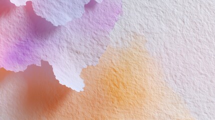 Poster - Soft pastel design with artistic paper textures showcasing colors blending harmoniously