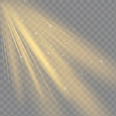 Poster - Vector transparent sunlight special lens flash light effect	