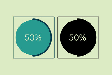 Poster - Progress icon. icon related to UI elements. suitable for web site, app, user interfaces,element, printable etc. solid icon style. simple vector design editable