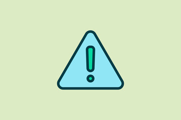 Poster - Alert icon. icon related to UI elements. suitable for web site, app, user interfaces,element, printable etc. flat line icon style. simple vector design editable