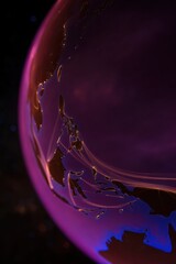 Wall Mural - A glowing, stylized Earth