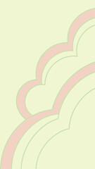 Poster - Elegant pastel abstract design with soft curves and transparent elements