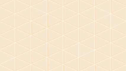 Poster - Geometric triangle pattern in soft beige and white suitable for various design projects