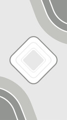 Poster - Modern geometric design with layered diamond shape and soft curved elements