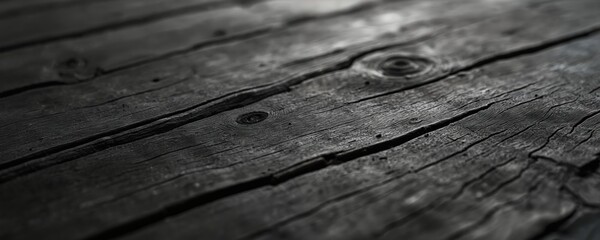 Poster - Black wood background texture. Old weathered wooden planks, dark natural surface. Rustic grunge design. Vintage timber panel, rough wooden board, abstract backdrop for interior decor, carpentry.