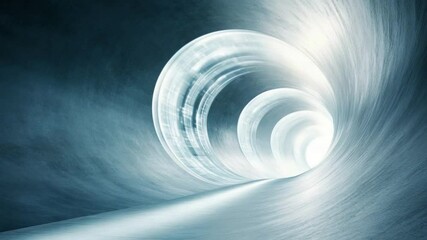 Poster - Swirl of Light: An captivating image features a swirling light tunnel with a soft, ethereal glow.