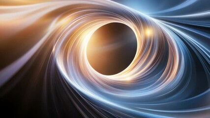 Poster - Cosmic Vortex: Abstract swirling vortex of light and energy, evoking a sense of mystery and wonder. Perfect for science fiction, fantasy, or technological themes.