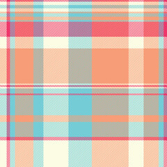 Aufkleber - Vibrant plaid pattern with intersecting lines. Seamless texture ideal for textile design, fashion, or digital backgrounds. Captures classic style. Versatile and modern.