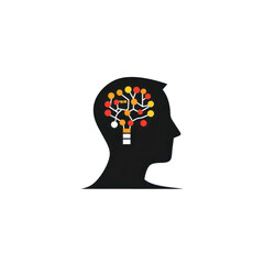 Fototapete - icon NLP, Symbolic icon for Natural Language Processing (NLP), isolated on transparent background