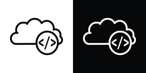Cloud code icon