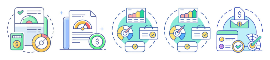 Poster - Business performance metrics and financial tracking indicators for evaluating success