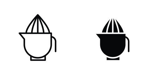 Juicer squeezer icon concept. vector set. Eps10
