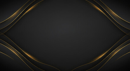 Poster - Elegant Grey and Gold Luxury Background - Sophisticated design, perfect for premium brands, showcasing elegance, luxury, and modern aesthetics.