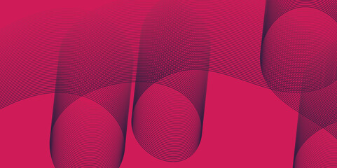 Poster - Artistic blend line of colors creating shape on curve wavy line dynamic overlapping modern abstract background, color line art smooth wave lines for modern design twisted curve blend effect texture.