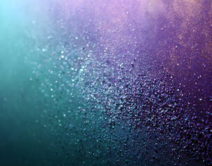 Poster - Grainy gradient background fading from teal to purple