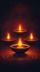 Aufkleber - A collection of lit candles placed on a table, perfect for use in a home decor or event setting