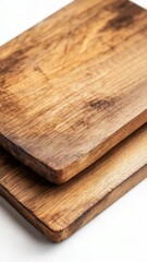 Poster - Two cutting boards placed on a table, suitable for kitchen or food preparation use