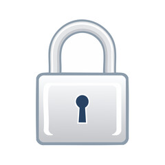 Poster - Padlock icon on black background representing security and safety in digital form