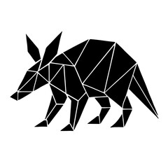 Poster - Aardvark's geometric lines showcases an innovative approach to wildlife art, highlighting the aardvark's unique features in a fresh and modern way. vector illustration