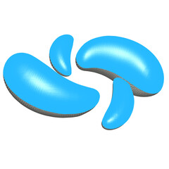 Poster - vector illustration of an abstract blue background