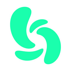 Poster - vector illustration of an abstract green background