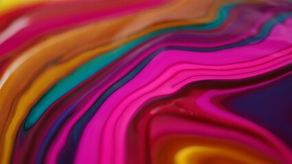 Poster - Vibrant Hues Abstract Swirls of Color and Texture