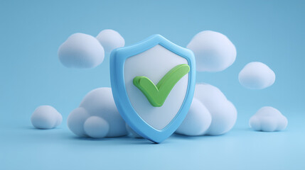 Poster - Cloud Security Shield Data Protection, Verified Safety, and Secure Cloud