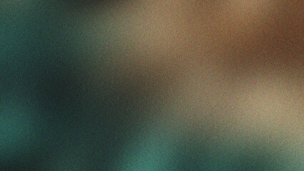 Poster - Peach, Teal, and Khaki smooth noise grain texture with faded gradient flow, modern abstract background perfect for portfolio presentations, marketing assets, and UI elements.