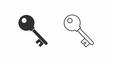 Aufkleber - This high-quality vector graphic features two key icons: a solid black silhouette and a dark gray outline, all with fine detail.