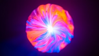 Poster - Vibrant Nebula A Cosmic Dance of Color and Light
