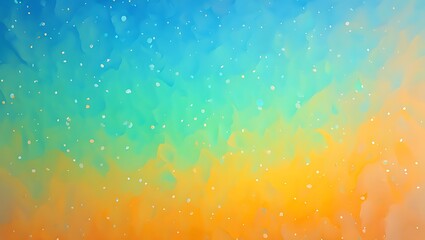 Poster - Abstract Ocean Gradient Blue, Teal, and Orange Color Blend