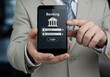 © Anwar Fauzan - Mobile Banking App: Secure Fintech, Online Financial Services, Convenience, Businessman Smartphone Login