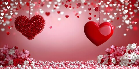 Wall Mural - festive valentine's background.