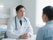 © xiangyanmeng - Doctor in a white coat consulting with a patient in a medical office setting.