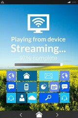 Poster - Various computer icons with progress bar