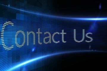 Poster - Contact us on digital screen